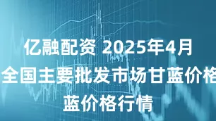 亿融配资 2025年4月26日全国主要批发市场甘蓝价格行情